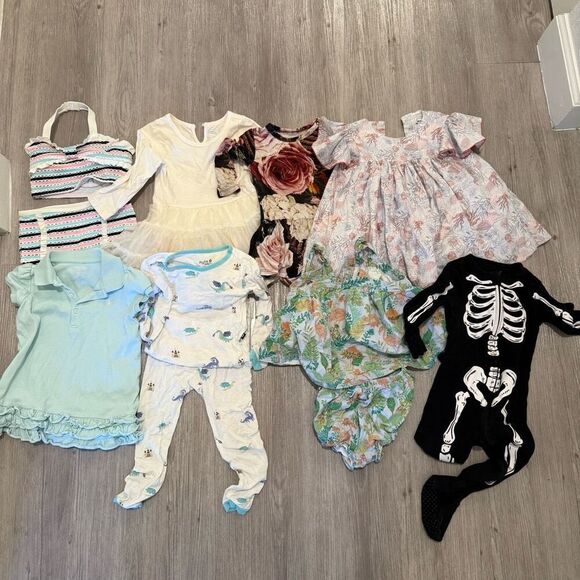 Lot of 8 outfits Posh Peanut, janie & jack, old navy, kyte size, ralph lauren 18 - Picture 1 of 16